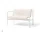 Palissade Dining Bench Quilted Cushion, cream white