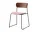 Pavilion Side Chair AV52, walnut/Ecriture 640