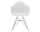 Eames Plastic Armchair DAR, cotton white