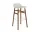 Form Bar Chair 75 cm Walnut, light grey