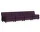 Amanta 4-Seater Sofa, Turf burgundy