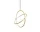 Maru Pendant Big, brass