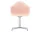 Eames Plastic Armchair DAL, pale rose / polished aluminum