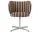 Rico Dining Chair Swivel, Louisiana sand / chocolate