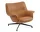 Doze Lounge Chair Low Swivel, Refine Leather Cognac / anthracite black