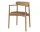Merge Dining Chair with Armrest Oiled Oak, cognac