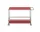 USM Haller Serving Trolley, ruby red