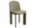 Chisel 65 Chair, green umber lacquered beech / Linara 313