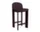Chisel 35 Bar Stool H65, dark bordeaux lacquered beech / Turf burgundy