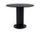 Chisel 29 Table Round Ø90, black lacquered oak