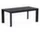 Chisel 630 Extendable Table Rectangular 180x95 cm, black lacquered oak