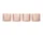 Ripple Low Glasses Set of 4, blush