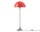 Panthella 500 Floor Lamp, original opal red