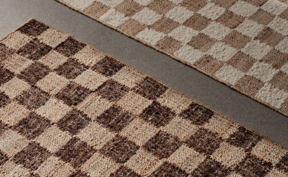 Ferm Living Check Wool Jute Rugs