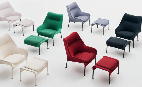 HAY O2 Lounge Chairs and Ottomans
