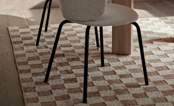 Ferm Living Check Wool Jute Rugs