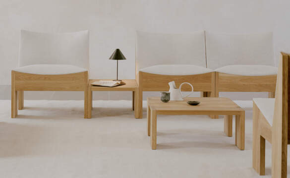 New Works Tenon Lounge Chairs and Tables