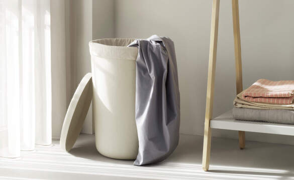 Normann Copenhagen Hide Poufs and Bins