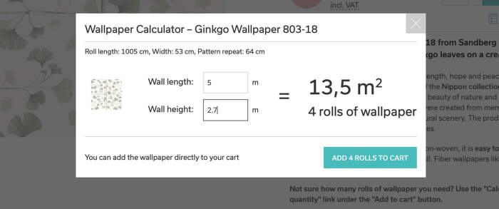 Wallpaper Calculator