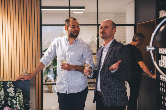 Mads Lauritsen (Normann Copenhagen) & Michal Horak (DesignVille) – DesignVille Showroom Opening 2018