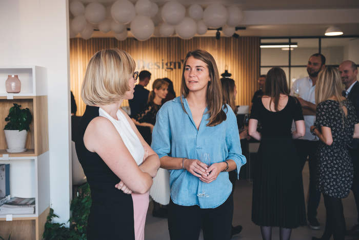 Katka Horáková (DesignVille) & Julia Mainier (Muuto) – DesignVille Showroom Opening 2018